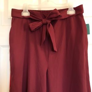 Burgundy Twik Pants